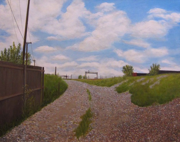 "The Gravel Yard" 24x30